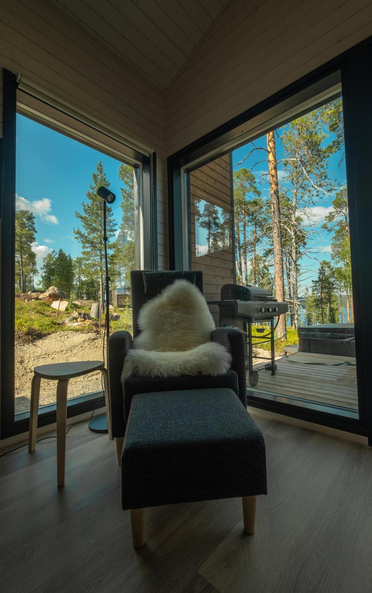 Norlight Cottages Ivalo - Aurinko West Exterior foto